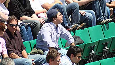 Happy fan at the Paris Open
