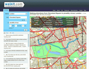 Walkit.com map of Central London Walkit.com map of Central London