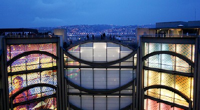 MAMAC's architecture looms over Nice; photo by abragad
