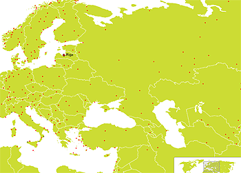 Click through to view Air Baltic's route map