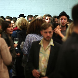 Gallery Scene on a First Thursday