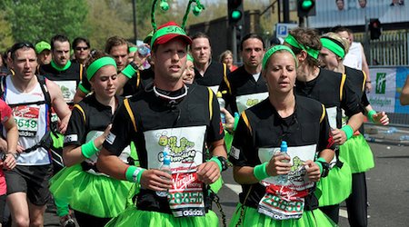 London marathon runners