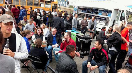 Feasting "Off the Grid" on Friday nights in San Francisco. Photo: Jason Tester