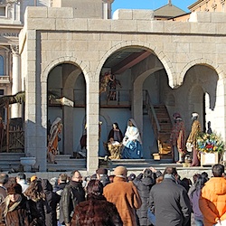Rome Vatican nativity scene