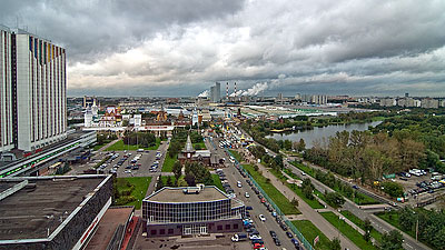 Moscow from a hotel