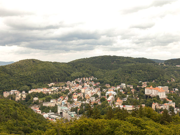 Karlovy Vary aerial