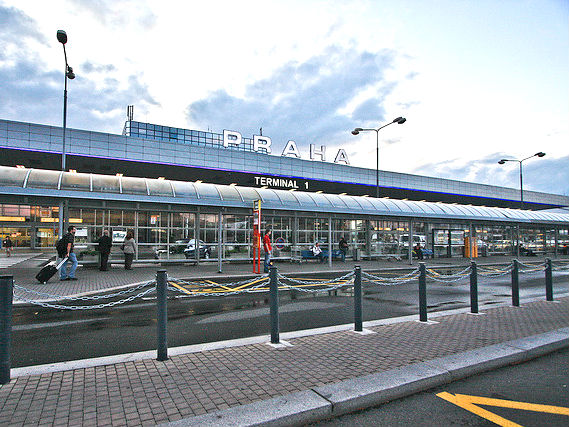 Prague Vaclav Havel Airport sign