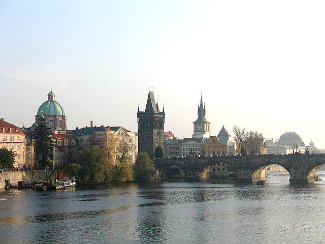 Prague river view