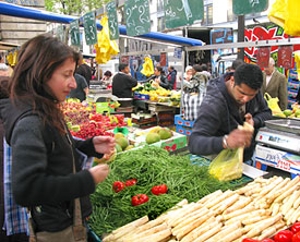 Cat Masson at Marché Barbès. Photo by Jeff Hallam