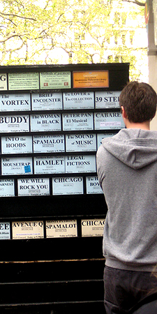 Checking out the TKTS offerings; photo by Andyrob