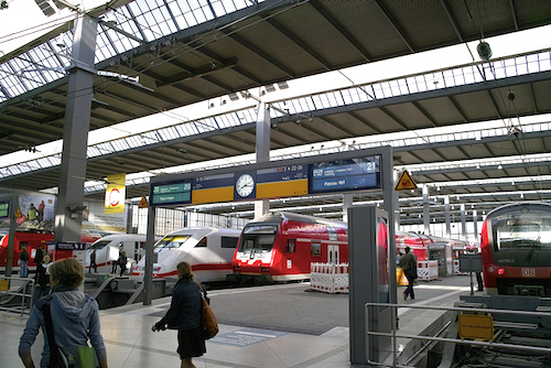 You can almost always save on train tickets by not using a rail pass. Above, boarding at Munich's main station. Photo: jseita