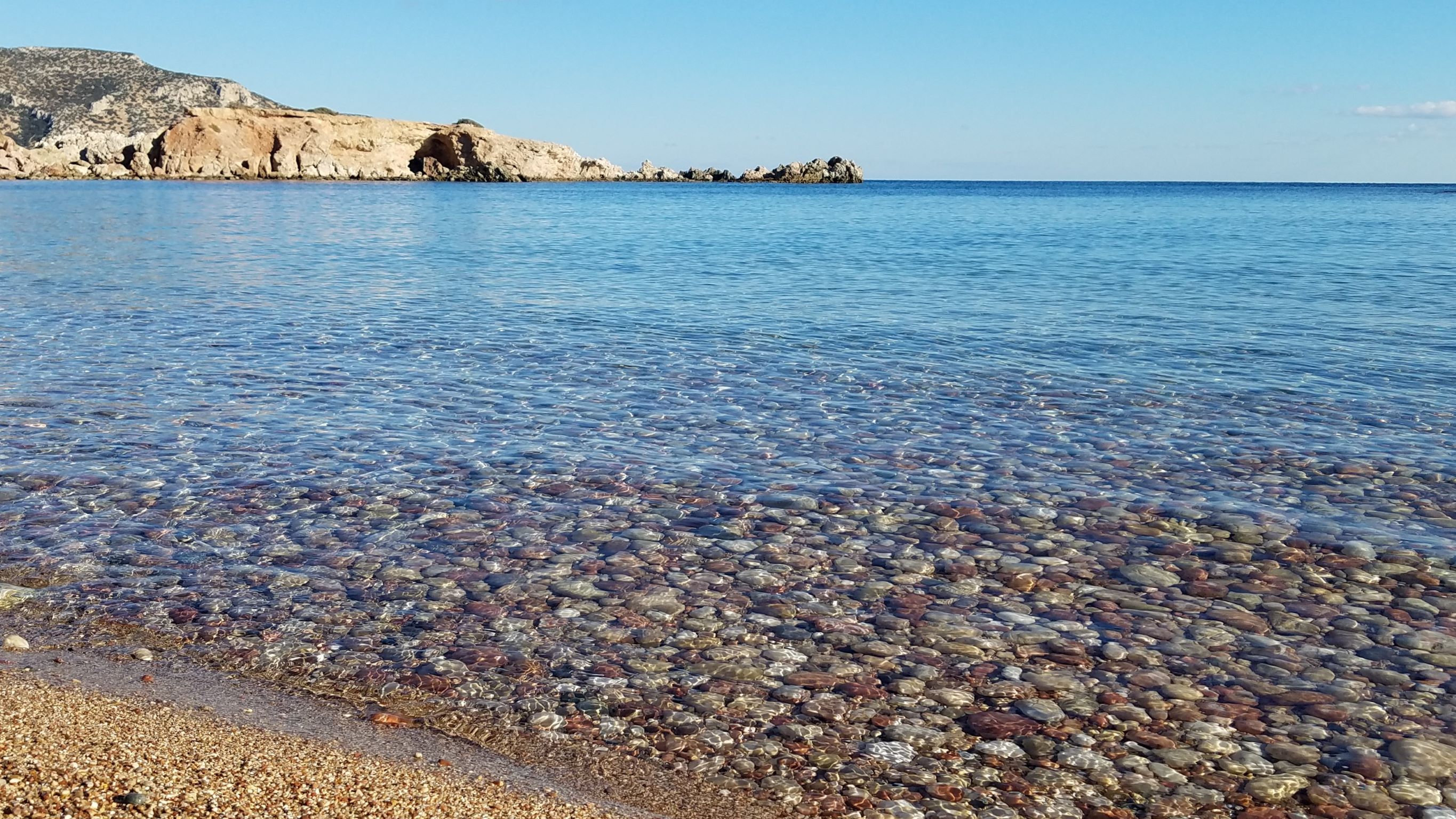 One Tiny Little Sliver of Amoopi Beach in Karpathos | EuroCheapo's